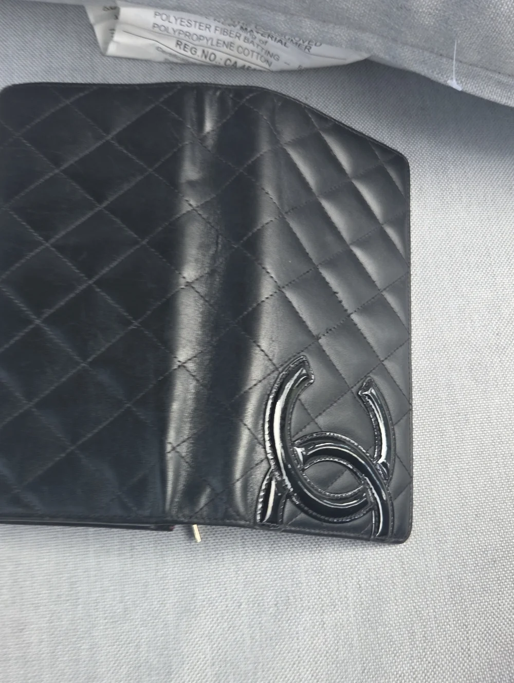 Chanel Classic Flap Wallet Quilted in Black & Pink